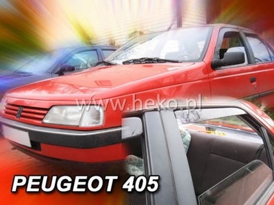 SIDE-WINDOW DEFLECTORS HEKO PEUGEOT 405 4DRZWI 4 PCS.  