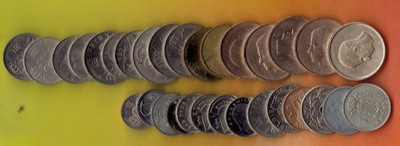 BELGIA Zestaw 30 monet każda inna - 3