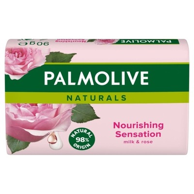 KOSTKA Mydła Palmolive Naturals z Mlekiem i Różą - Nawilżenie Skóry