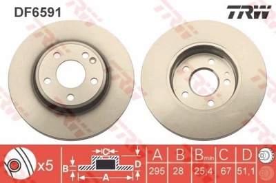 TRW DF6591 DISCO DE FRENADO  