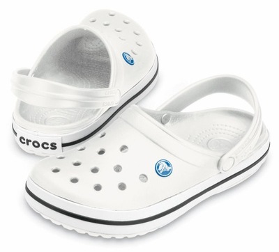 CROCS CROCBAND BIAŁE KLAPKI DLA LEKARZY 43/44 M10