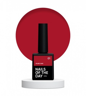 Baza hybrydowa NAILSOFTHEDAY Malbec base 01, 10 ml