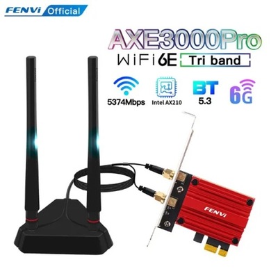 FENVI Adapter WiFi WiFi 6E AX210 5374Mbps tri-band 2.4G/5G/6Ghz