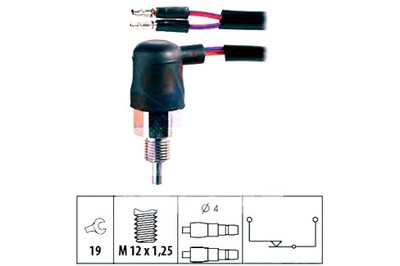 SWITCH LIGHT REAR VIEW MITSUBISHI PAJERO 89- EPS  