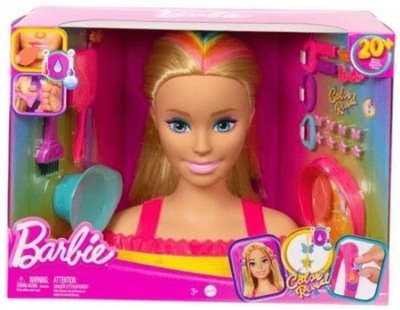 Głowa do stylizacji Barbie blond włosy