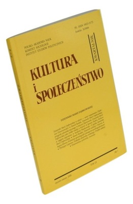 Kultura i społeczeństwo nr 1 / 2008 Red. nacz. Elż