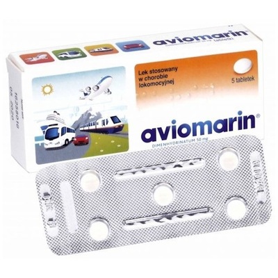 Aviomarin 50 mg, 5 tabletek