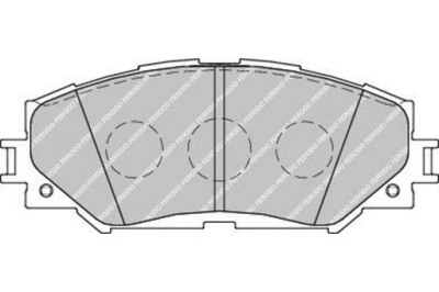 Ferodo гальмівні колодки гальмівні subaru trezia 1.3 фото №1