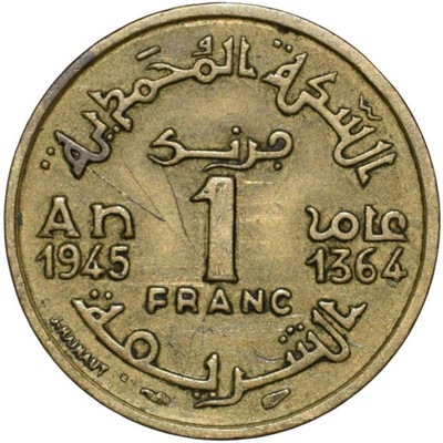 Maroko 1 frank 1945