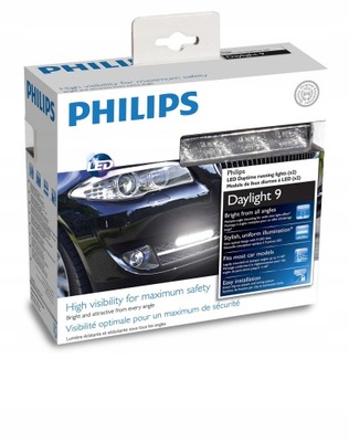 PHILIPS ŚWIATŁA DZIENNE 9 LED DRL DZIENNEJ LEDY