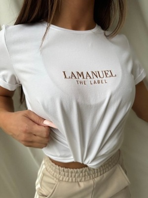 TSHIRT LAMANUEL BASIC BIAŁY