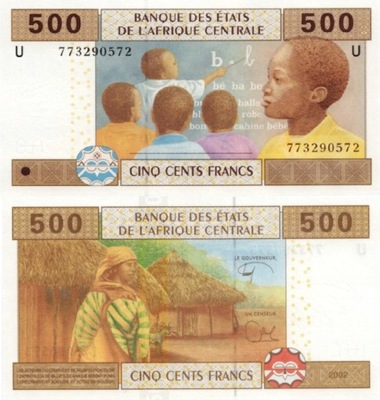 # KAMERUN (CAS) - 500 FRANKÓW - P-206Ue - 2002 - UNC