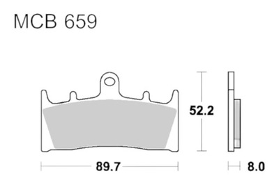 ZAPATAS DE FRENADO TRW LUCAS MCB 659 SV (2 SZT.)  