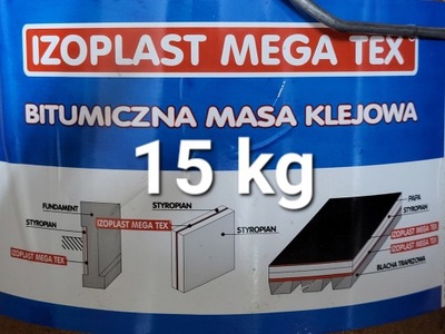 15KG Masa bitumiczna Izoplast Mega Tex 15KG