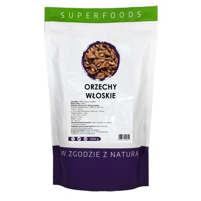 Orzechy włoskie łuskane naturalne 1000 g 1 kg