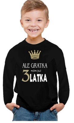 T-shirt Koszulka urodzinowa ALE GRATKA MAM 3 LATKA