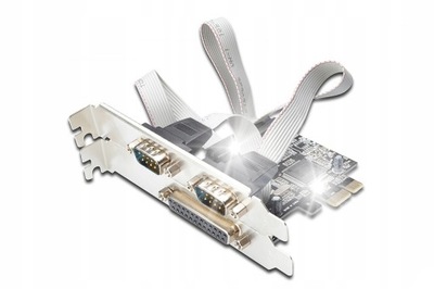 Kontroler LPT parallel DB25 2x COM RS232 DB9 PCIE