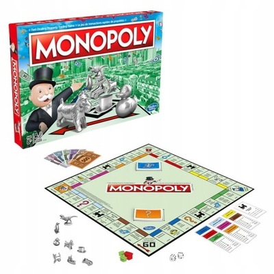 MONOPOLY STANDARD CLASSIC - nowe pionki gra