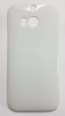 Etui Plecki do HTC ONE M8 Biały-Błyszczące