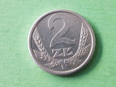 2 złote 1989 r. - PRL małe aluminium