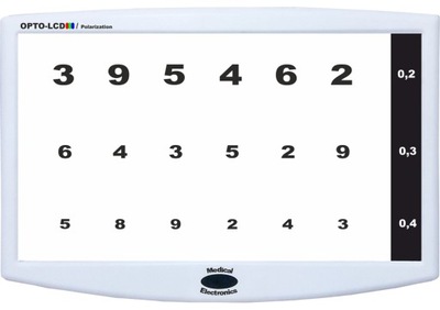 Panel optotypów LCD OPTO-LCD Polarization 23"