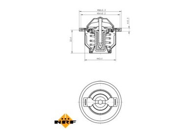 NRF TERMOSTATO LÍQUIDO REFRIGERANTE ALFA ROMEO 159 BRERA SPIDER CADILLAC  