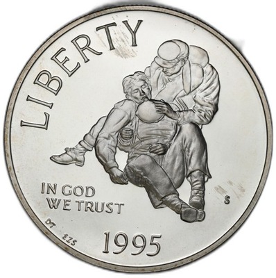 USA 1 dolar 1995 S Civil War – SREBRO