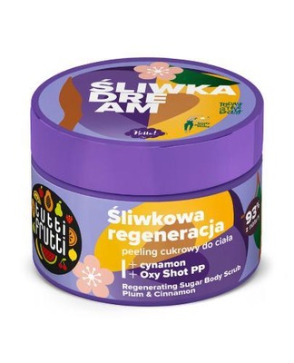 Tutti Frutti ŚLIWKA I CYNAMON + Regenerujący peeling do ciała 300 g