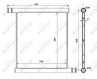 NRF 53598 CHLODNICA, SISTEMA DE REFRIGERACIÓN DEL MOTOR  