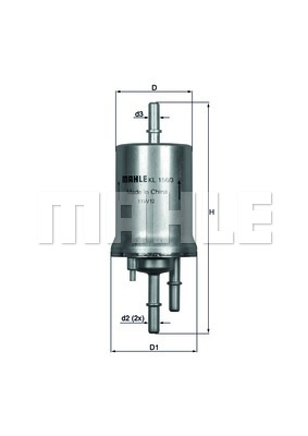 ФИЛЬТР ТОПЛИВА KNECHT KL 156/3 KL1563