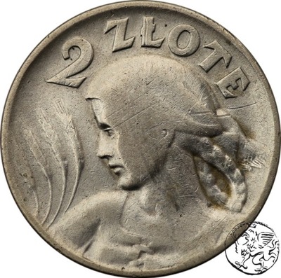 II RP, 2 złote, 1925, bez kropki