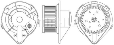 Повітродувка audi 80 b3 90 b3 фото №1