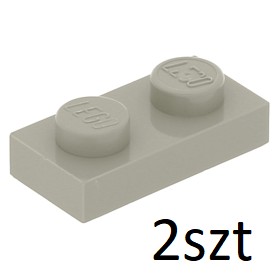 Lego 3023 302302 płytka 1x2 j.szary OLD 2szt P469