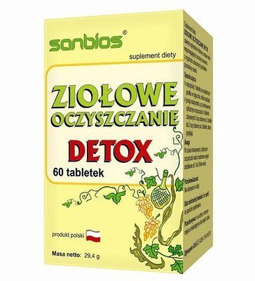 SANBIOS Ziołowe oczyszczanie detox 60 tabletek