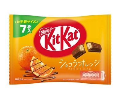 KIT KAT BATONIKI O SMAKU POMARAŃCZY 90g JAPONIA