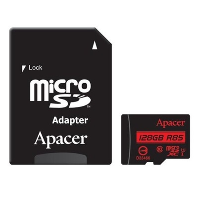 Apacer Karta pamięci Secure Digital Card V10, 128GB, micro SDXC, AP128GMCSX