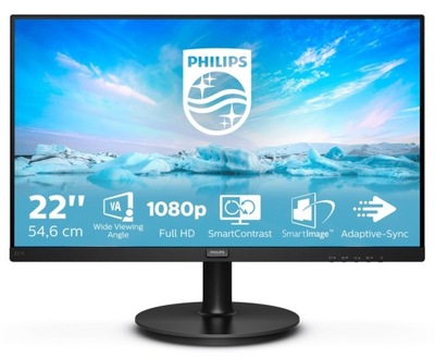 Monitor Philips 221V8A/00 (21,5"; VA; FullHD 1920x1080; HDMI, VGA; kol