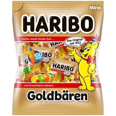 Mini Żelki Haribo Złote Misie 250g 20szt z Niemiec