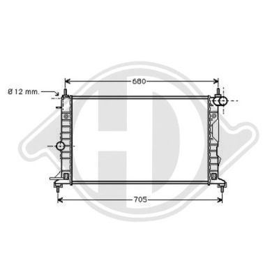 Радиатор do opel vectra b 99-02 фото №1