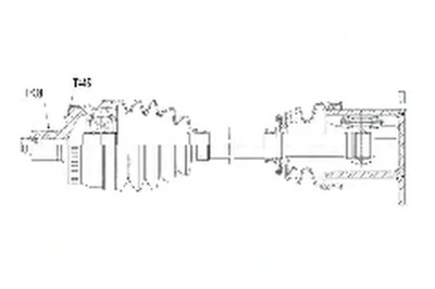 Привідний вал npw-au-029 nty фото №1