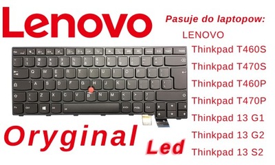 Oryginalna klawiatura LENOVO Thinkpad T470s T460s T460 T460P T470P LED PL