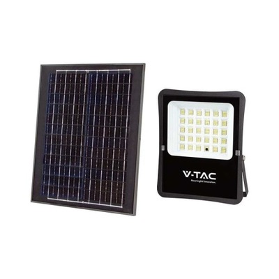 ПРОЕКТОР LED (СВЕТОДИОД ) SOLARNY V-TAC 20W ПУЛЬТ, AUTO, TIMER IP65 VT-55300 6400K