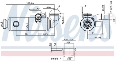 989274/NIS RADUADOR GASES DE ESCAPE EGR  