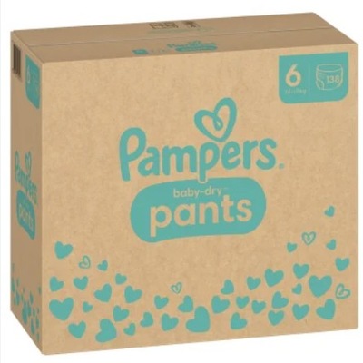 PAMPERS BABY-DRY PANTS 6 14-19kg 138szt PD26