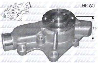 DOLZ J202 НАСОС ВОДЫ, ОХЛАЖДЕНИЕ ДВИГАТЕЛЯ