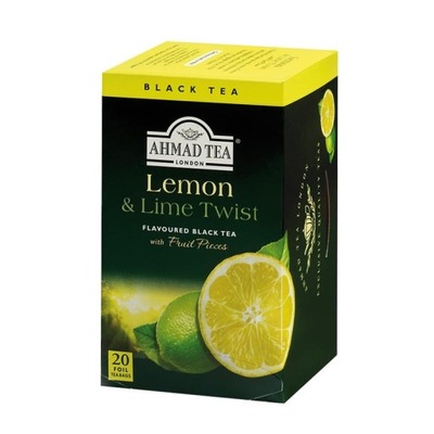 Ahmad Tea Herbata Czarna Cytryna & Limonka Lemon & Lime Twist 20 kopertek