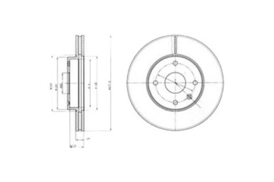 Delphi тормозные диски тормозные 2szt chevrolet epica dodge фото №1