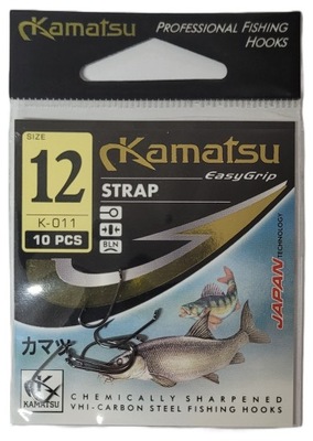 KAMATSU HACZYKI STRAP 12 CZARNE 10szt. BOCZNY TROK