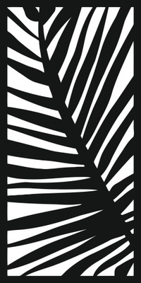 OBRAZ AŻUROWY DEKORACJA ŚCIENNA LIŚĆ PALMY W02