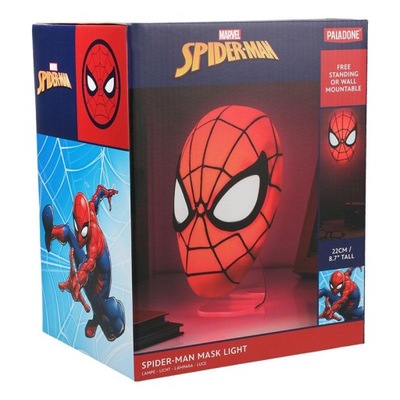 Nástenné a stolové svietidlo Marvel Spiderman Mask (22 cm)